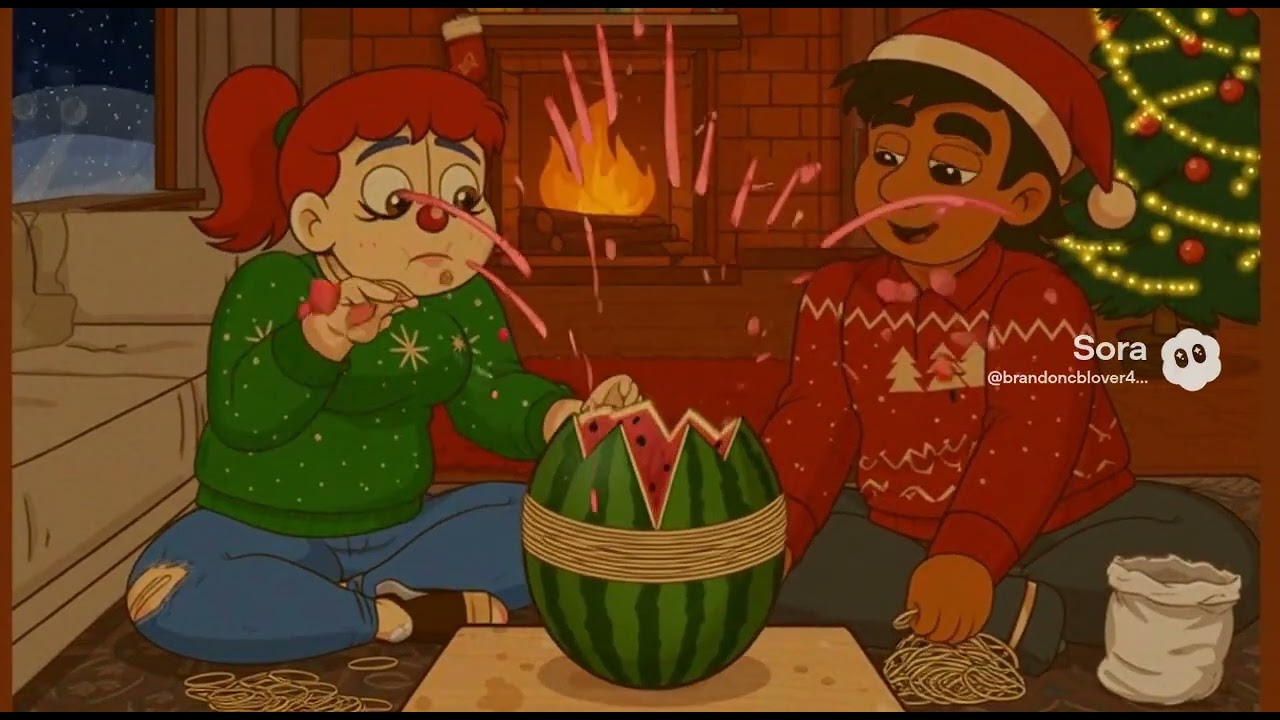 Я и цирковой малыш, резинка, арбуз