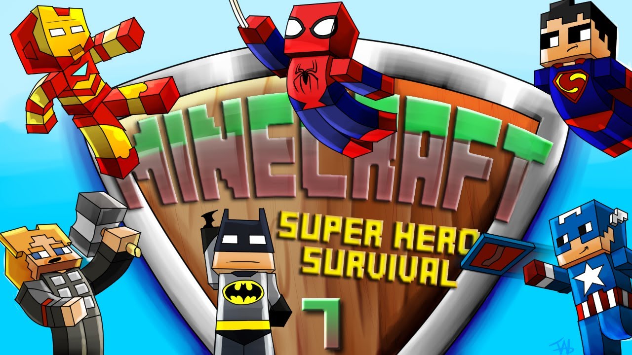 Minecraft Super Hero Survival: Ep. 7 - THE HERO HEADQUARTERS IS TAKING SHAPE!!!