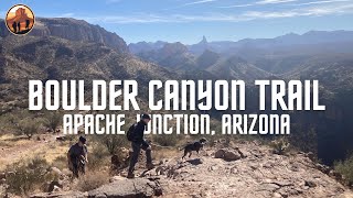 Hiking Boulder Canyon Trail | Superstition Mountains | Apache Junction, Arizona