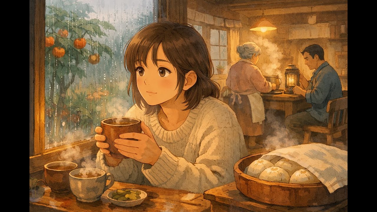 Rain on the Window | A Quiet Day at Home and the Warmth of Longing