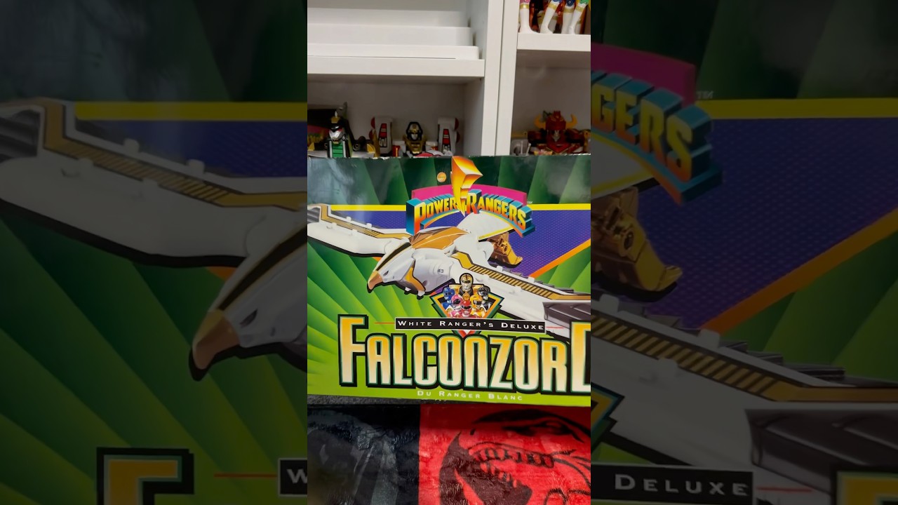 Mighty Morphin Power Rangers vintage white Rangers deluxe falconzord 
