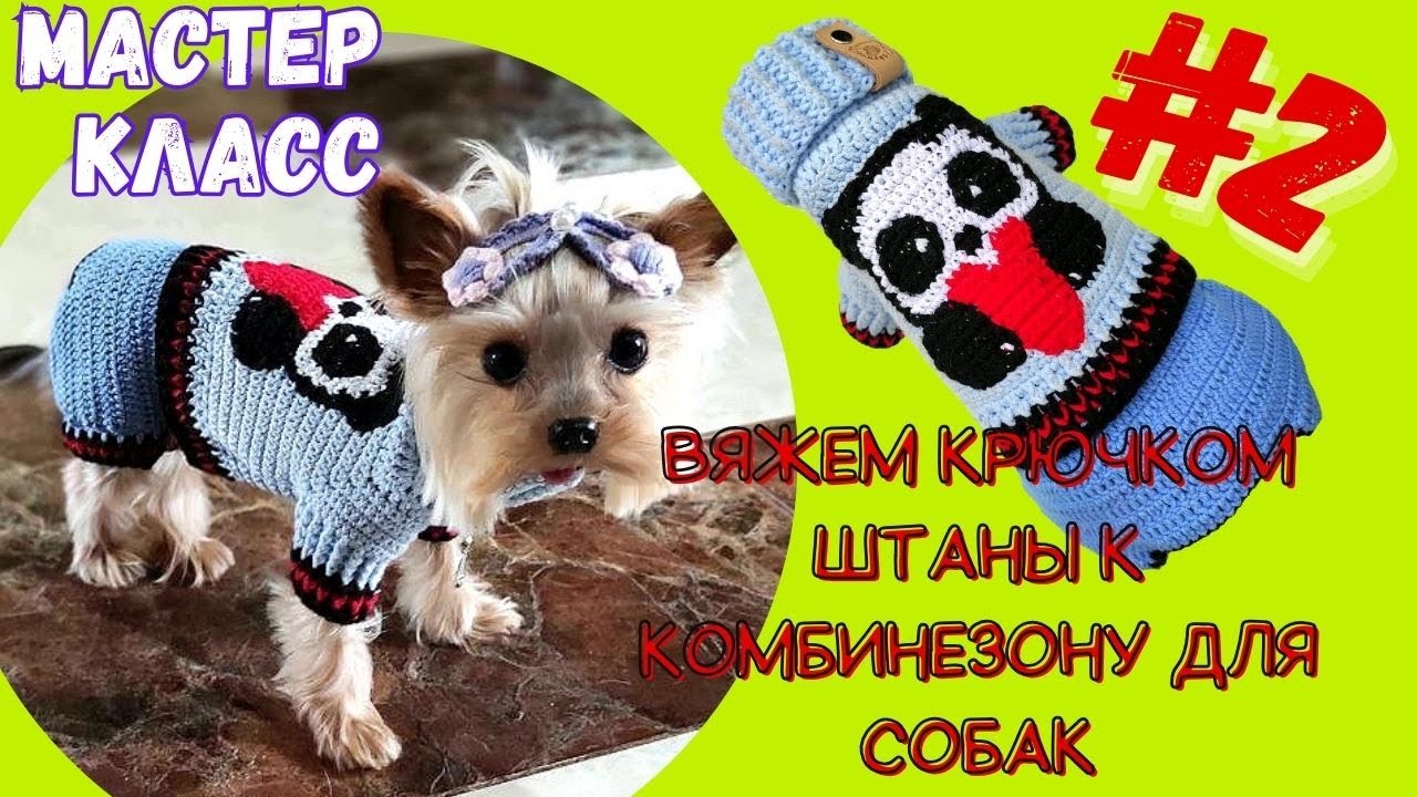 Вяжем штаны к комбинезону 