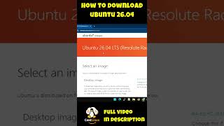 How to download Ubuntu 26.04 #linux #tutorial #opensource