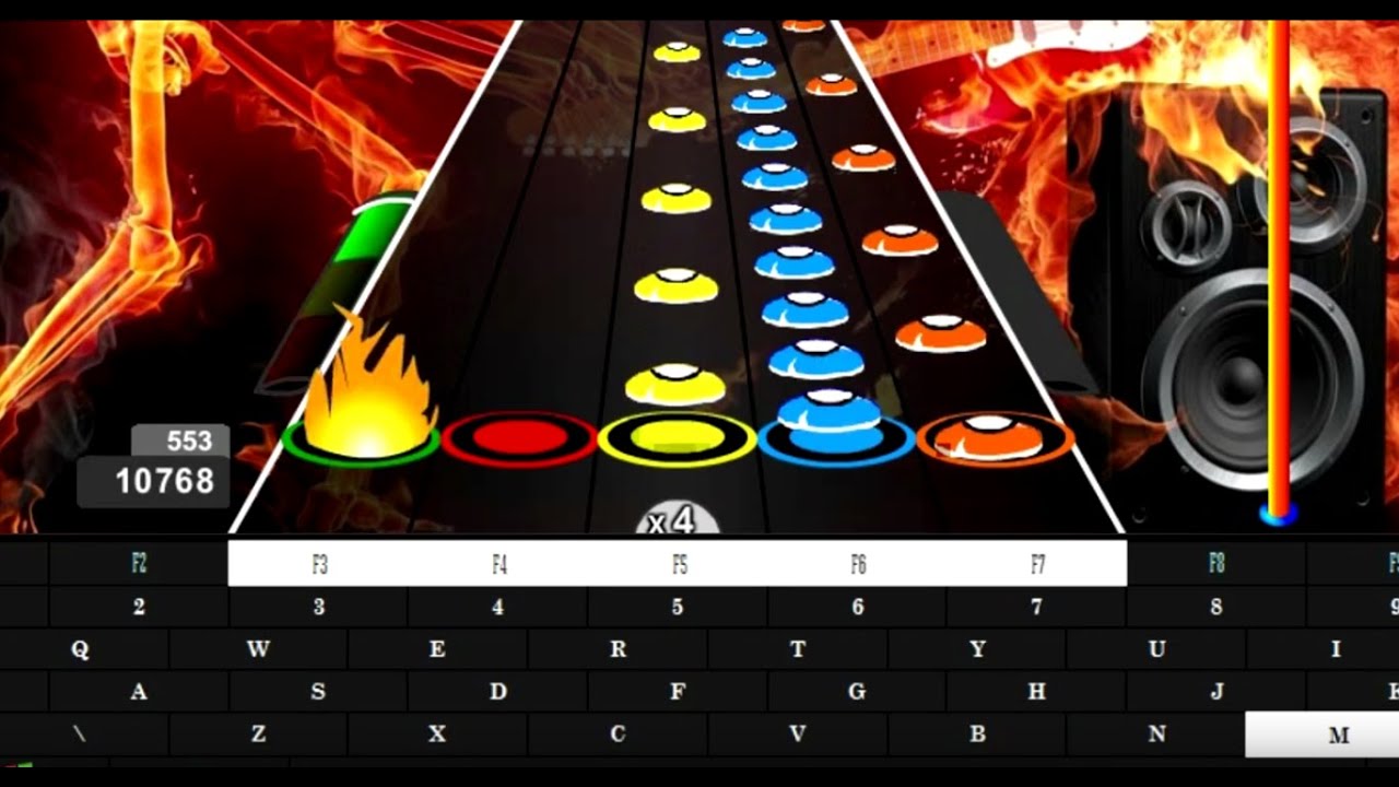 cara main guitar flash di pc