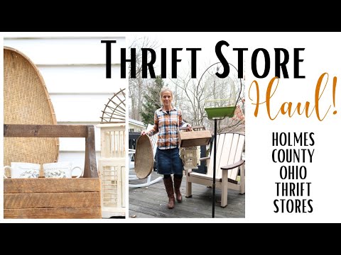 Thrift Store Haul Thrift With Me Holmes County Thrift Stores Ohio Thrift Stores Youtube