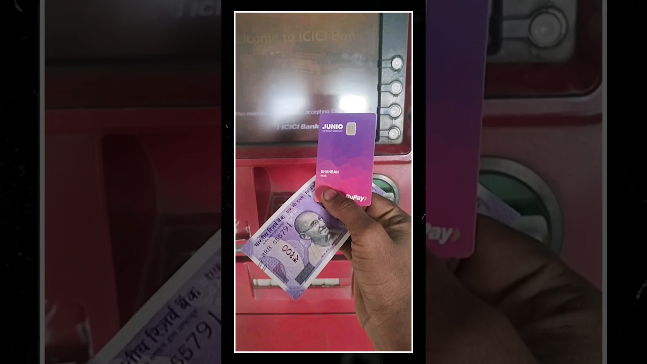 Junio Card Atm Withdrawal, junio card atm withdrawal test, Junio, #shorts