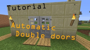 Minecraft 1.2.5: Automatic Double doors (Tutorial:Easy)