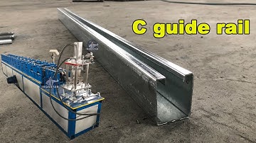 Door rail forming machine | Guide rail roll forming machine | guide rail roll former in Philippines