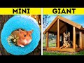 MINI CRAFTS VS. GIANT CRAFTS || Dollar Store DIY House Crafts That Will Amaze You