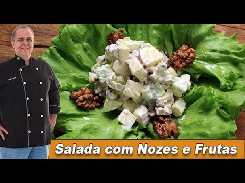 Vídeo: Salada Folhada Com Nozes