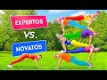 IMPOSIBLE RETO ACRÓBATA DE TIKTOK || ¡EXPERTO vs. NOVATO! Trucos de gimnasio por 123 GO! Challenge