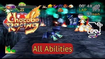 Chocobo Racing PS1 - All Abilities