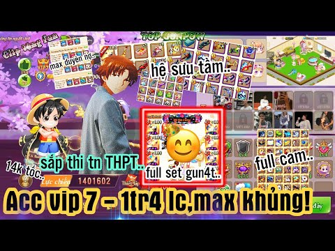 Video [Top Gunpow] Acc max khủng vip 7 hơn 1tr4 lc:full set... - youtube