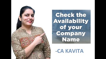 How to Check Name of Company, CHECK COMPANY NAME AVAILABILITY ON MCA