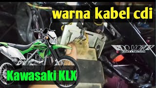 PUNGSI DAN ARTI WARNA kabel CDI KAWASAKI KLX 150.