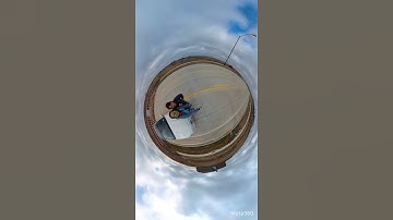 INSTA360 ONE X2 TINY PLANET TRICK SHOT #SHORTS