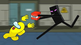 Enderman vs Among Us by Binaziz animation 26,637 views 11 months ago 1 minute, 20 seconds