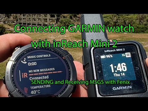 How to connect your GARMIN inReach Mini 2 to your FENIX or APEX  | using the EMERGENCY SOS on watch