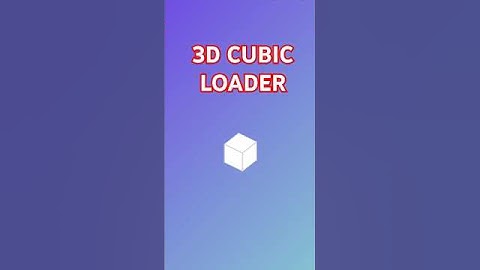 NEW 3D CUBIC LOADER USING HTML AND CSS | #loader #codebooster #cssloader