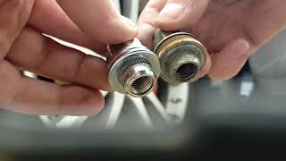 Fitting Replacement "toyota" wheel nuts to Jaguar XF 2009. Including makeshift Engineer's Blue.