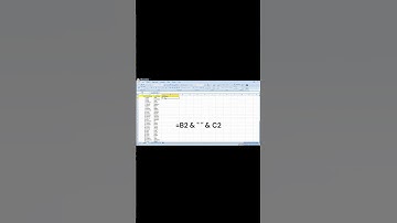 How to merge first name and last name in in one step #shorts #shortvideo  #excel #exceltips