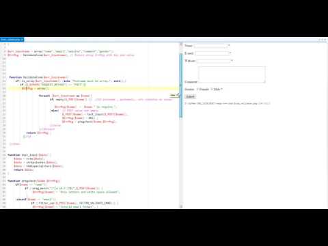 PHP Form Validation Using Function #6
