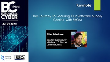 Keynote: The Journey To Securing Our Software Supply Chains with SBOM