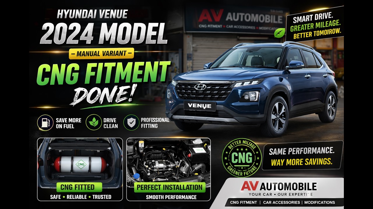 Hyundai Venue 2024 में CNG Fitment! Mileage Test + Honest Review 😱 @edupolix @hyundaiindia #cng
