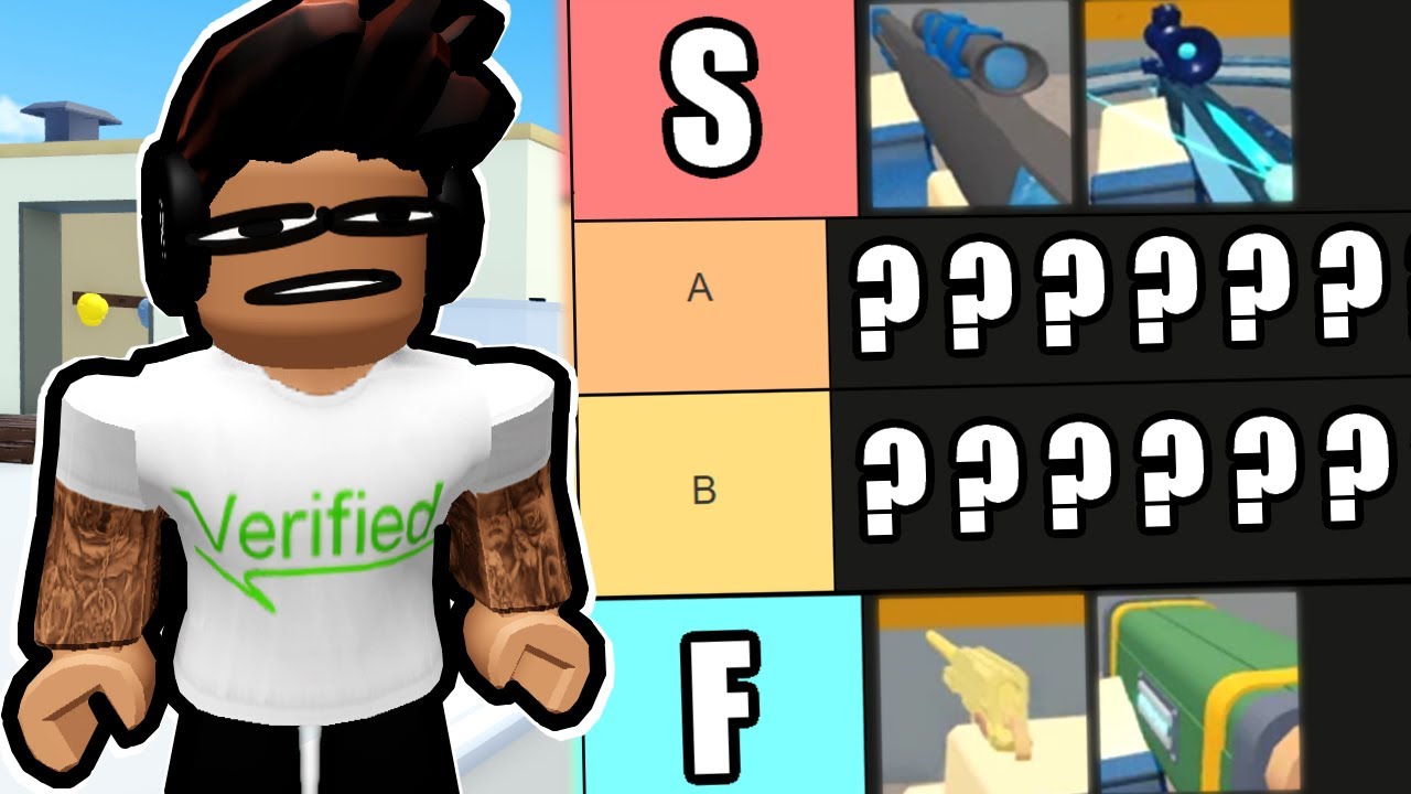 RANKING EVERY GUN IN ROBLOX ARSENAL..