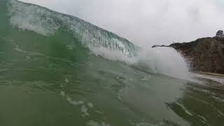 Swimming with sharks at Crescent Bay in Laguna Beach