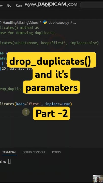 drop_duplicates() & it's parameters in Pandas Part - 2 | drop ...