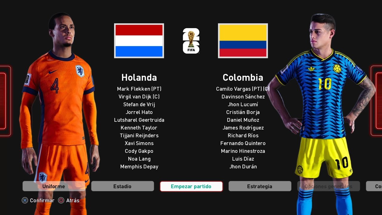 HOLANDA VS COLOMBIA | FIFA WORLD CUP 26 | QUARTER FINALS | LEGEND MODE | ULTRA REALISTIC 4K |