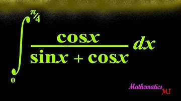 Integral cos(x) / sin(x) +cos(x) from 0 to pi/4