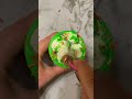 Mini Mic 🎤 Lime 🍋‍🟩 Sundae Ice Cream 🍨 Wax Slime ASMR #shorts #icecreamsundae #minimic