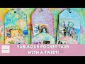 NEW IDEA!!!!  QUICK and SIMPLE Fabulous Pocket Tags with a TWIST - Day 89