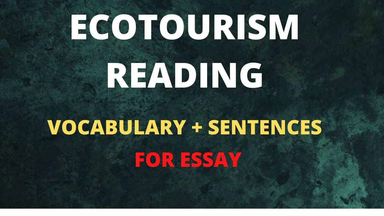 eco tourism essay ielts