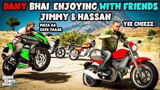 Dany Bhai Enjoying With Friends | Jimmy & Hassan | Honda CG 125 | Real life mod | Urdu | MZB GAMER