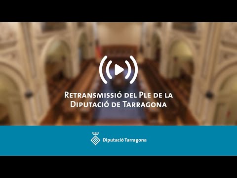 Ple de la Diputació de Tarragona | 25 de febrer de 2022
