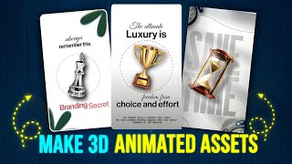 Create Viral 3D Motion Graphics Elements with Ai (100% Free) Like Big Youtubers।