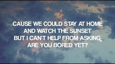 Thumbnail of Are You Bored Yet? - Wallows (Feat. Clairo) (LYRICS)