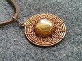 Sun pendant with stone no holes - Wire wrapped stones ideas 233