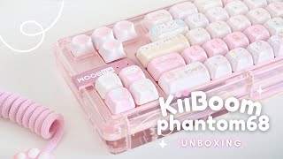 [ KiiBOOM Phantom68 🌷] kawaii crystal keyboard ft.meow meow squad keycaps | Zanook