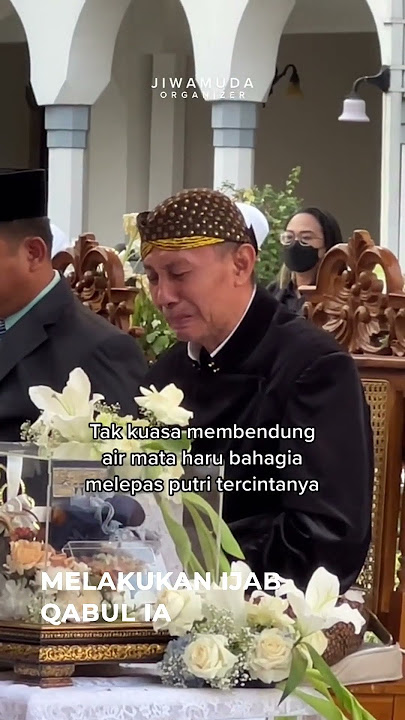 Reaksi Ayah yang menangis terharu sebelum ijab kabul pernikahan putrinya [4] #shorts