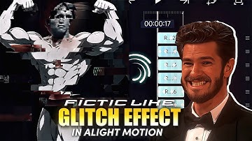 Fictic Like Glitch Effect Tutorial in Alight Motion + Preset | Fyzenixeditz