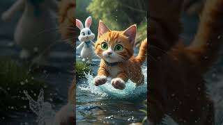 Beautiful Friendship Between Cat and Rabbit | Bedtime Stories for Kids in English | kids learning