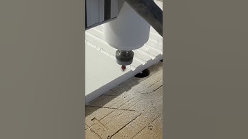 DIY CNC cutting corian worktop for our house refurb. This stuff is fantastic to work with! #shorts