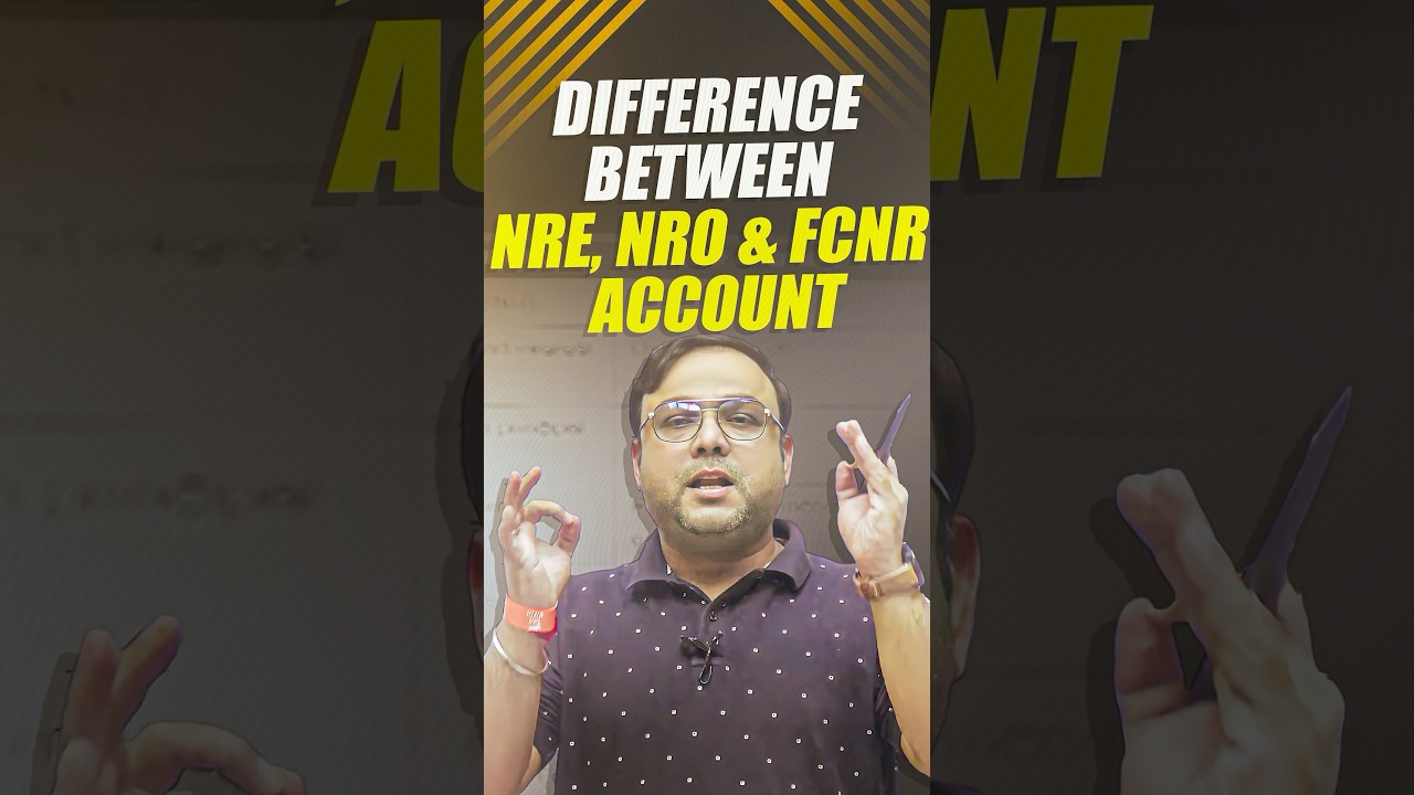 Difference Between NRE , NRO & FCNR Account ? #rwa #banking #account # ...