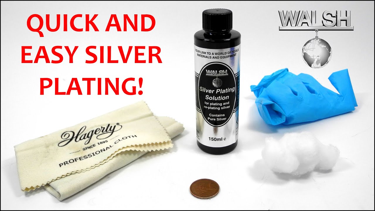  Nushine Silver Plating Solution 1.7 Oz - Permanently Plate Pure  Silver onto Worn Silver, Brass, Copper and Bronze (ecofriendly Formula) :  Health & Household