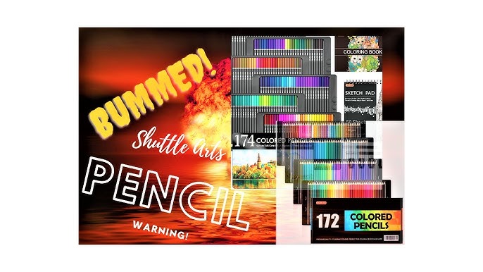 174 Colors Professional Colored Pencils Coloring Book Sketch Pad Artists  Drawing