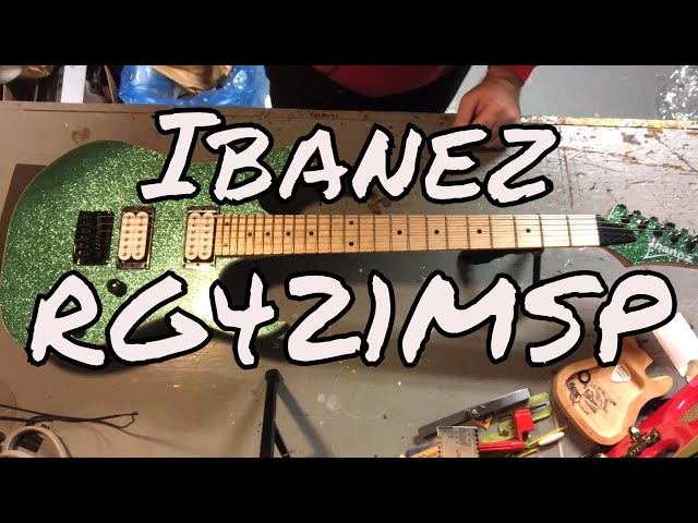ロックペグに変更 Ibanez RG421 エレキギター Ibanez RG421MSP Restring - YouTube
